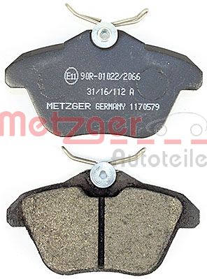 METZGER 1170579 Bremsbelagsatz, Scheibenbremse